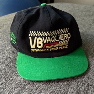 Sendero nascar V8 Vaquero Black and Green hat